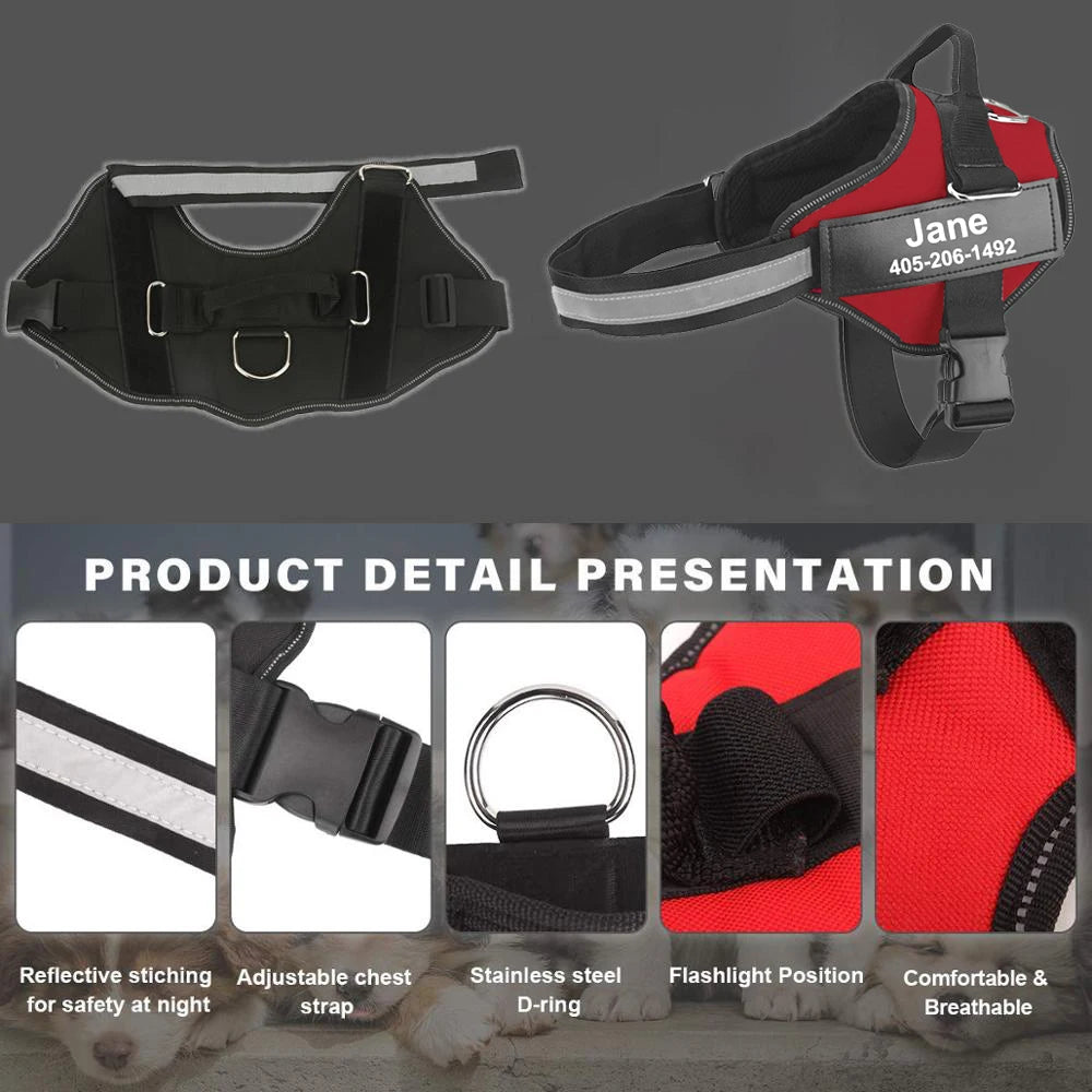 No-Pull Reflective Dog Harness