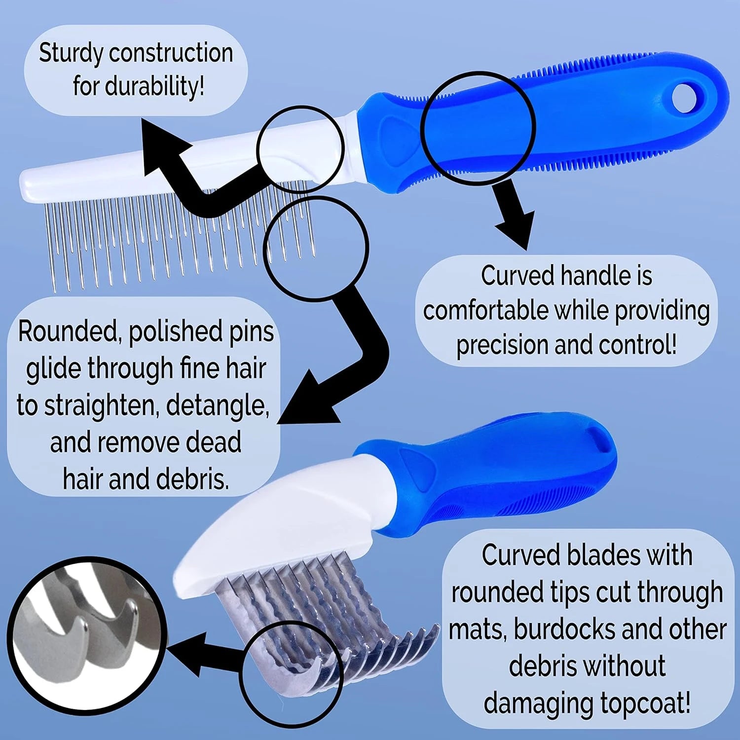Premium Dog Brush Set