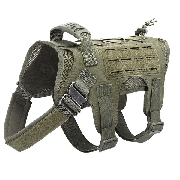 Military Large Dog Harness & Leash Set