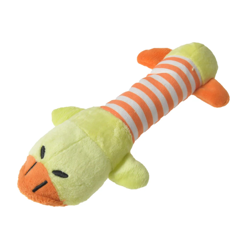 Plush Dinosaur Chew Toy for Dogs & Cats