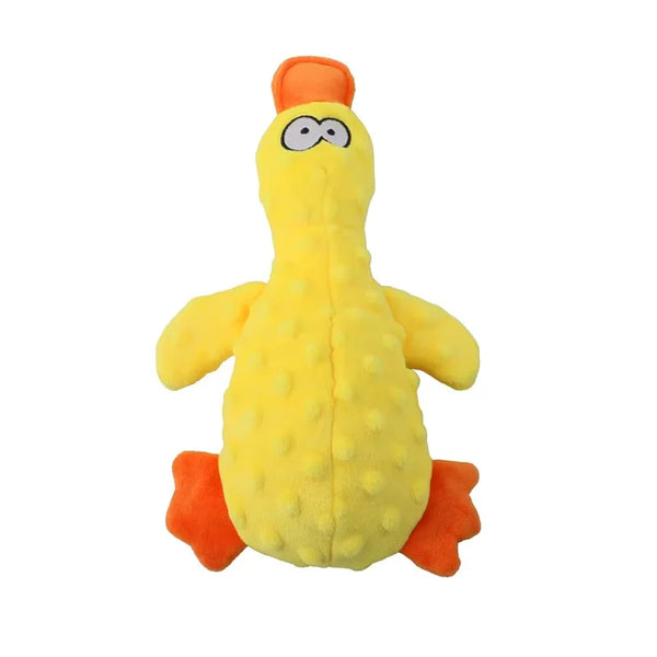 Plush Squeaky Duck Dog Toy – Soft & Interactive for Small Puppies