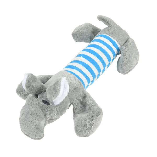 Plush Dinosaur Chew Toy for Dogs & Cats