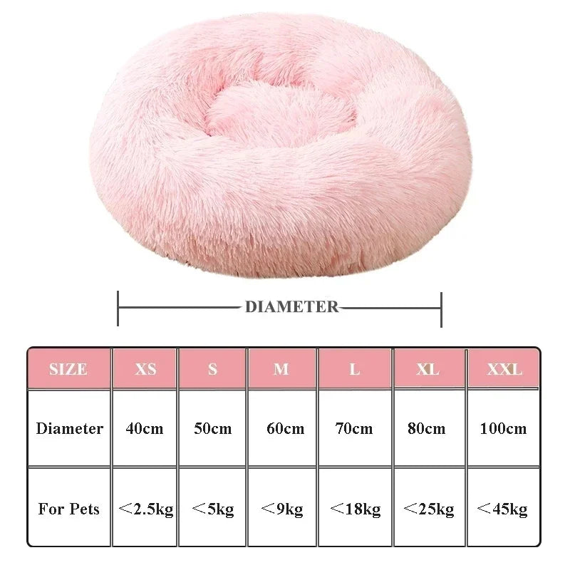 Comfortable Donut Round Dog Bed