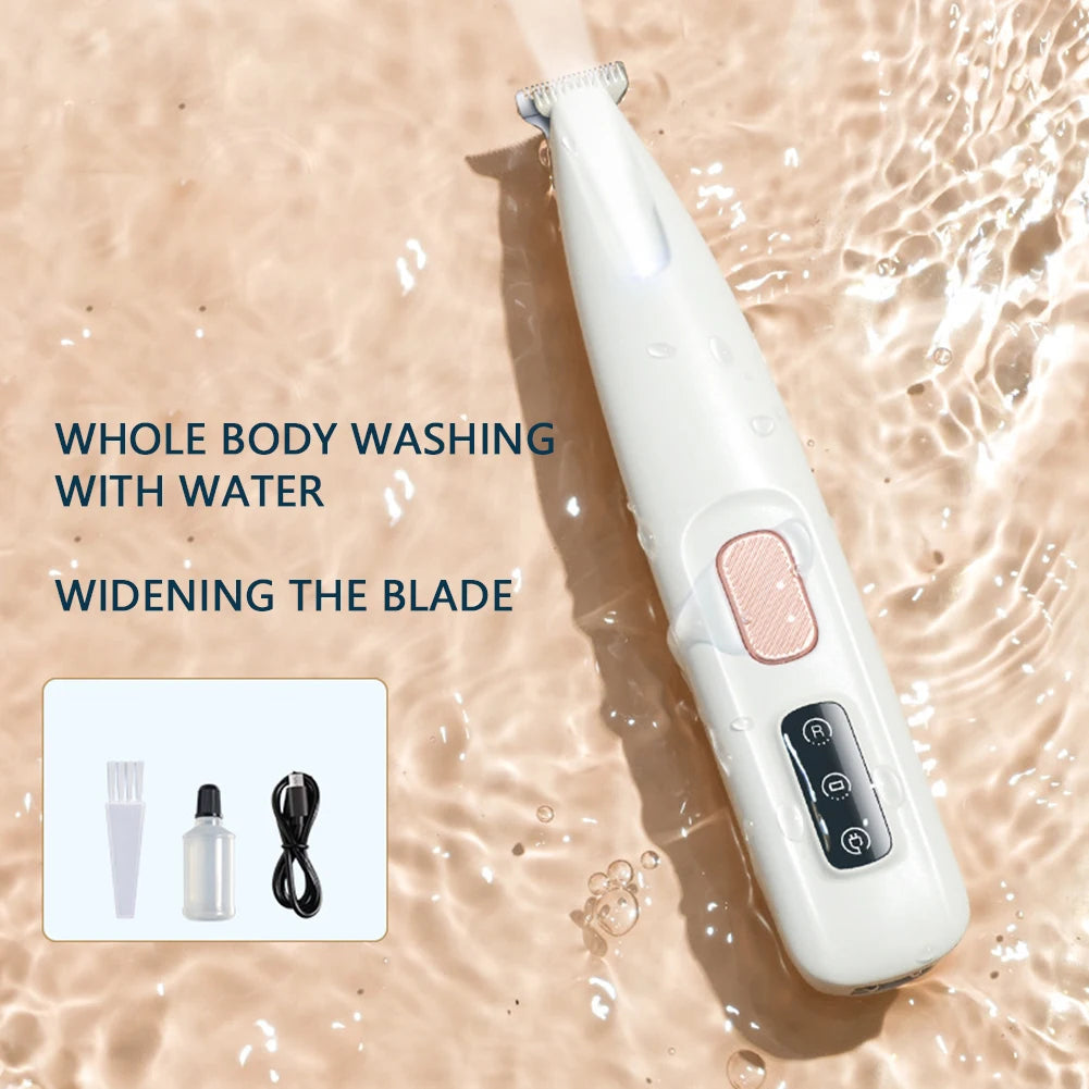 Rechargeable Portable Pet Paw Trimmer with LED Light