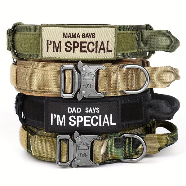 Heavy Duty Tactical Dog Collar with Handle