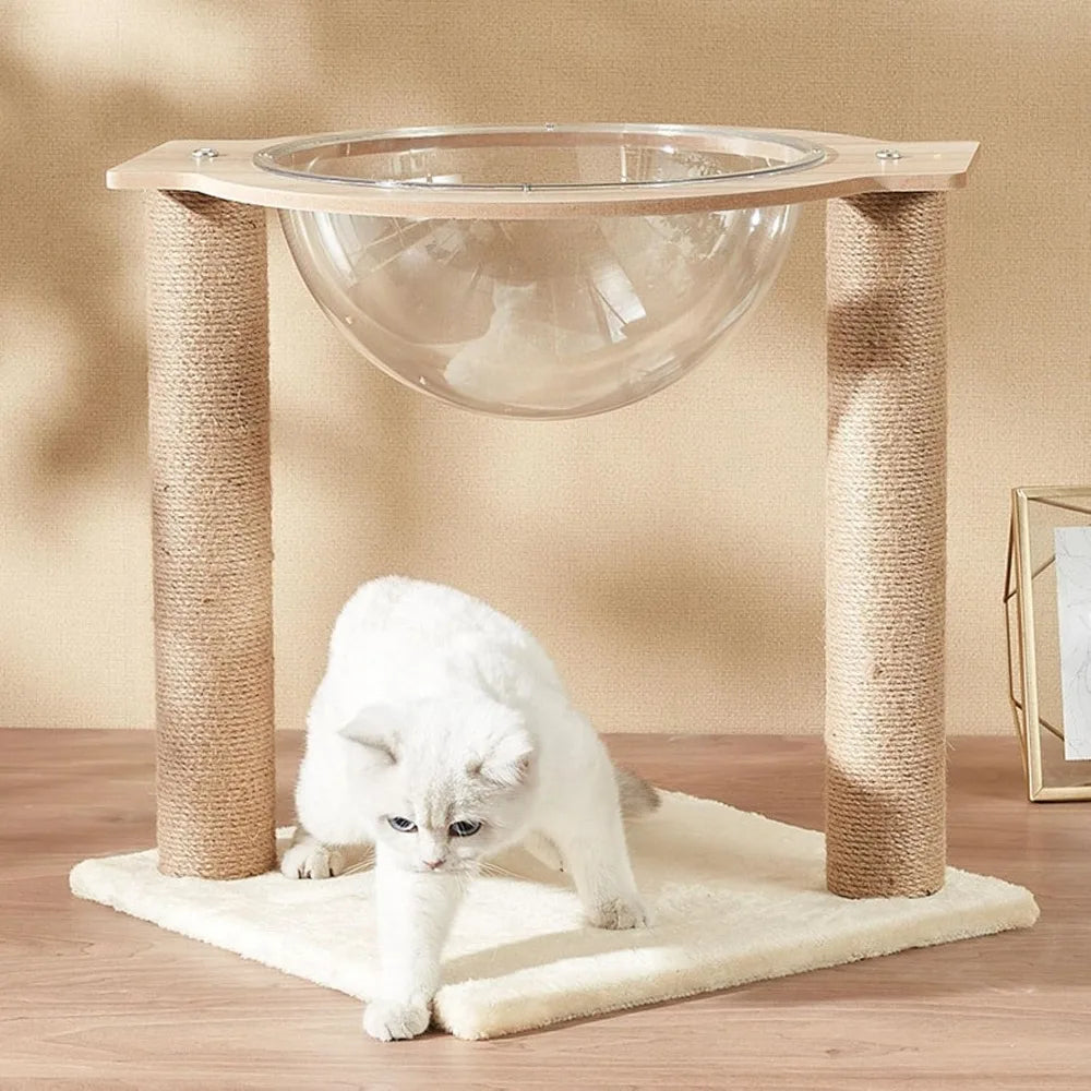 Cat Hammock Bed with Sisal Scratching Post