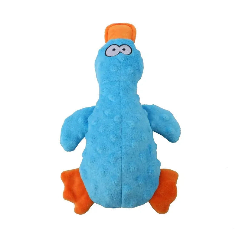 Plush Squeaky Duck Dog Toy – Soft & Interactive for Small Puppies