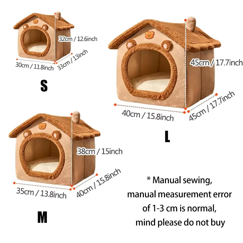 All-Season Indoor Pet Bed with Removable Cushion