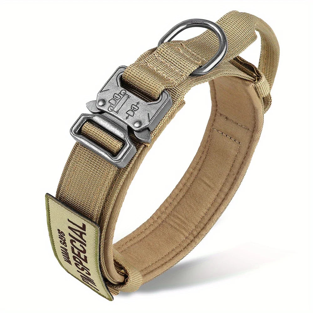 Heavy Duty Tactical Dog Collar with Handle