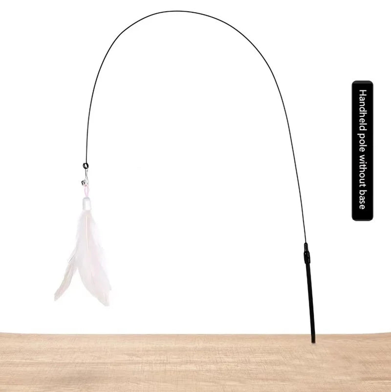 Cat Teaser Stick with Bell & Suction Cup