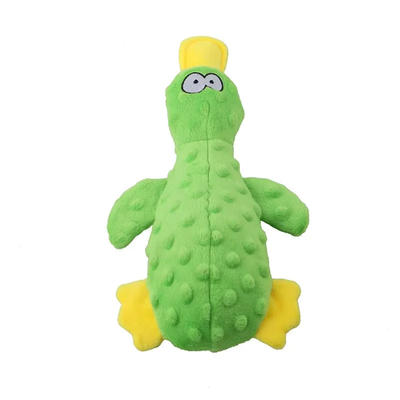 Plush Squeaky Duck Dog Toy – Soft & Interactive for Small Puppies