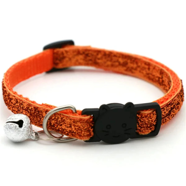 2PCS Adjustable Cat Collar with Bell –