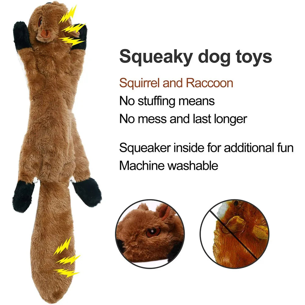 Stuffingless Squeaky Dog Chew Toy