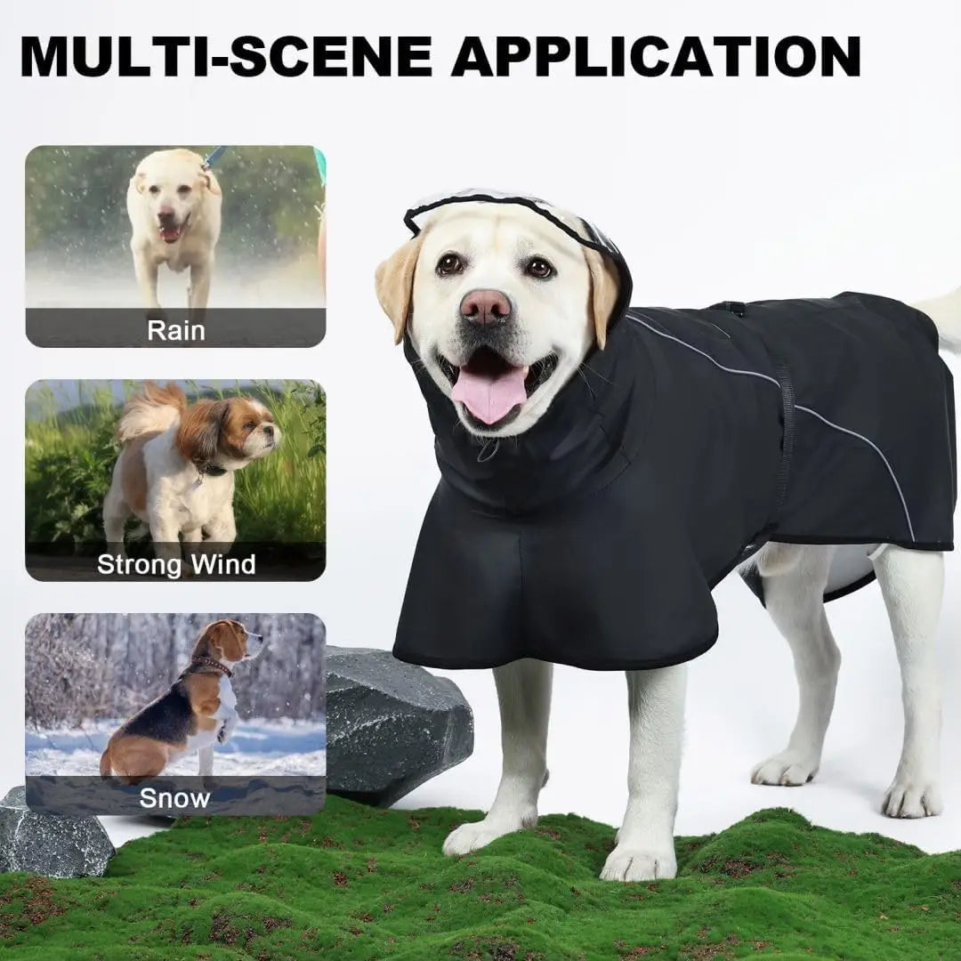 Waterproof Dog Raincoat with Hood
