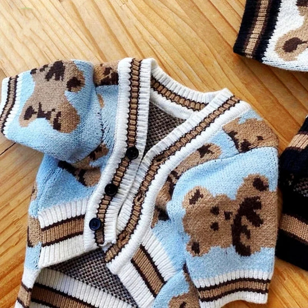 Luxury Striped Dog Sweater for Small Pets