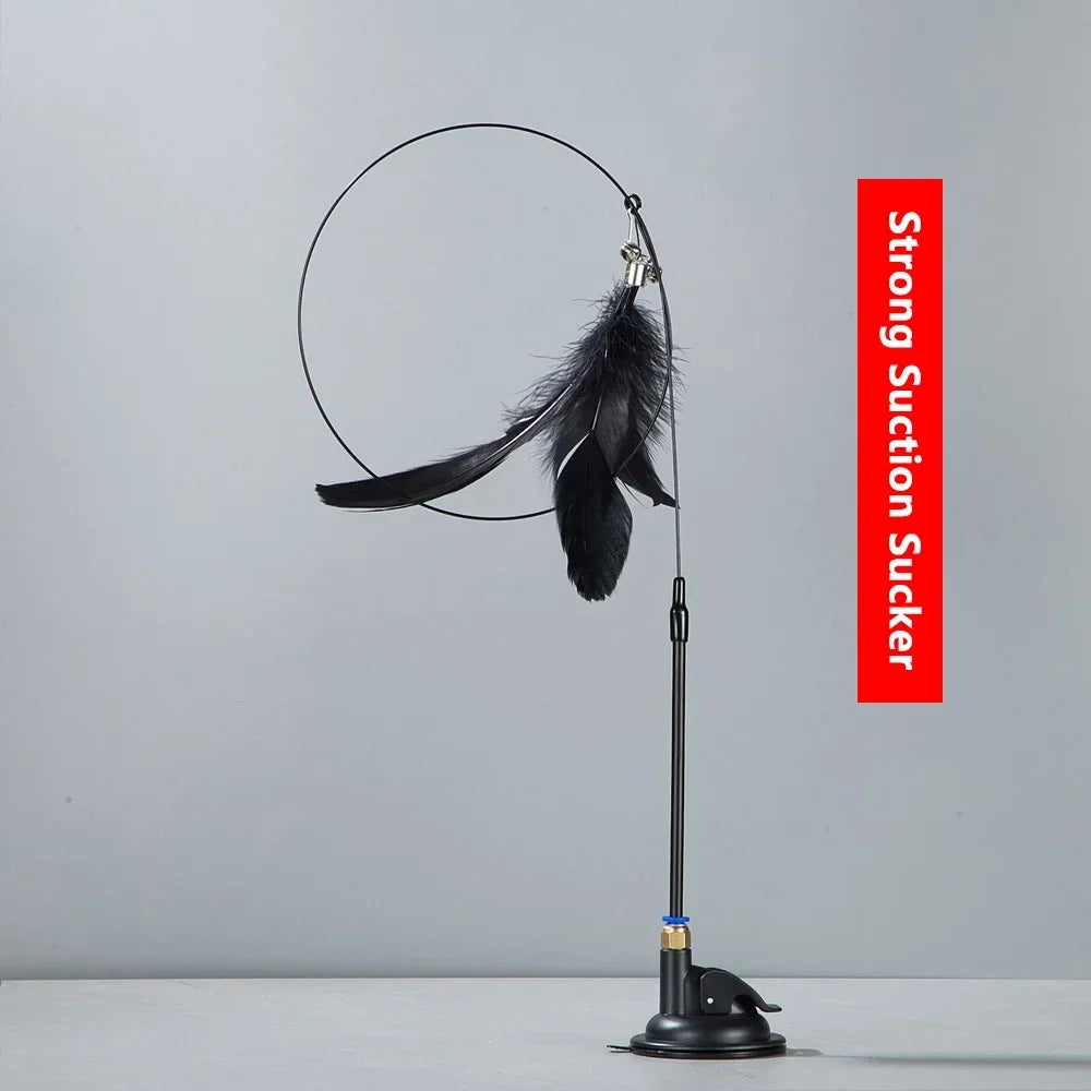 Cat Teaser Stick with Bell & Suction Cup