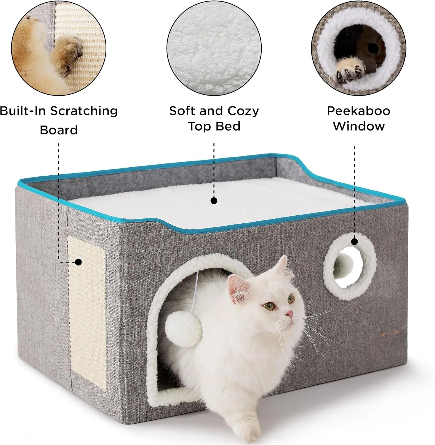 Wide Cat House for Indoor Cats