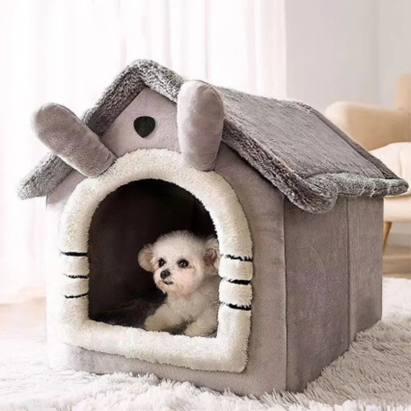 All-Season Indoor Pet Bed with Removable Cushion