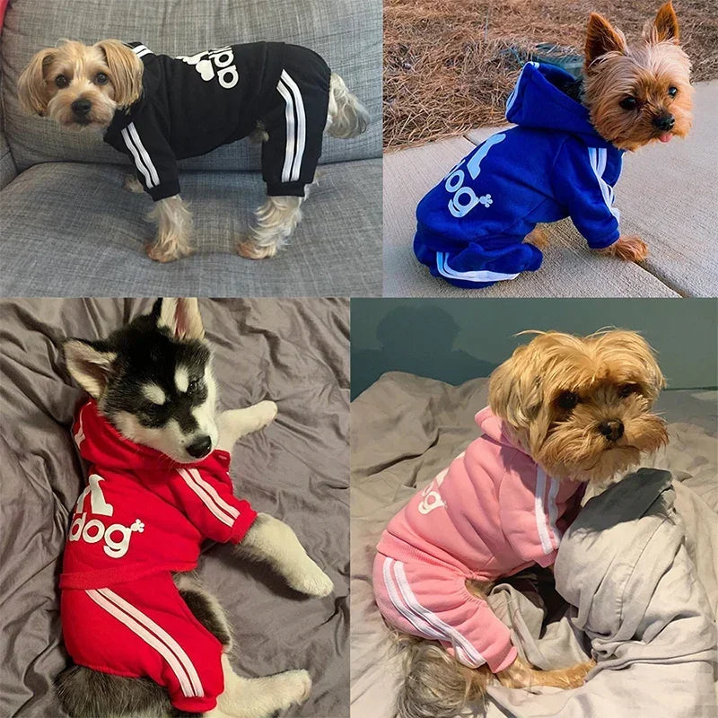 Adidog Dog Hoodie & Jumpsuit