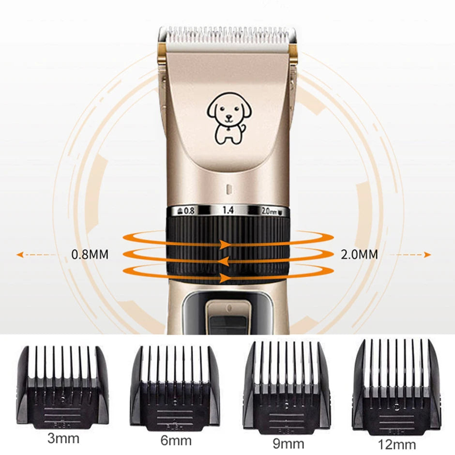 Professional Rechargeable Pet Hair Clipper – Low Noise, All-Metal Design