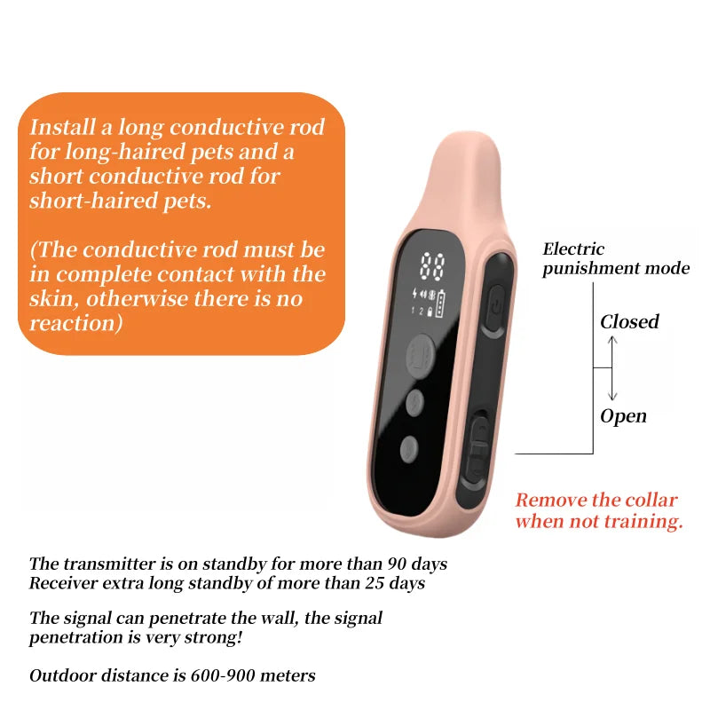 YHLC 800m Cat Anti-Meowing Collar – No Shock, Vibration Trainer
