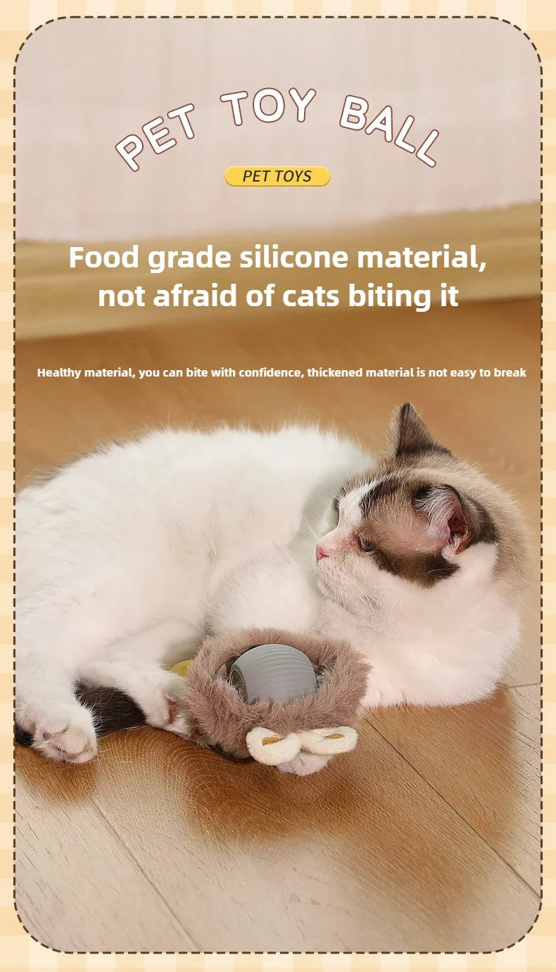 Self-Moving Electric Cat Training Ball
