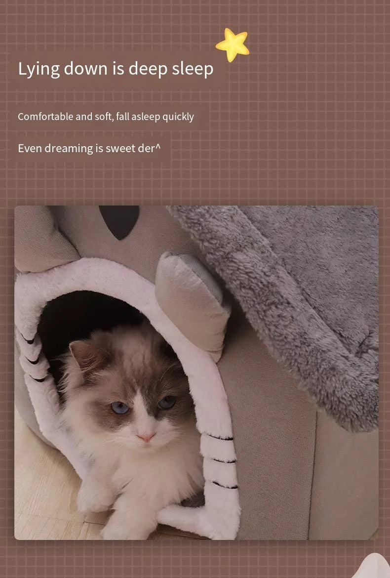 All-Season Indoor Pet Bed with Removable Cushion