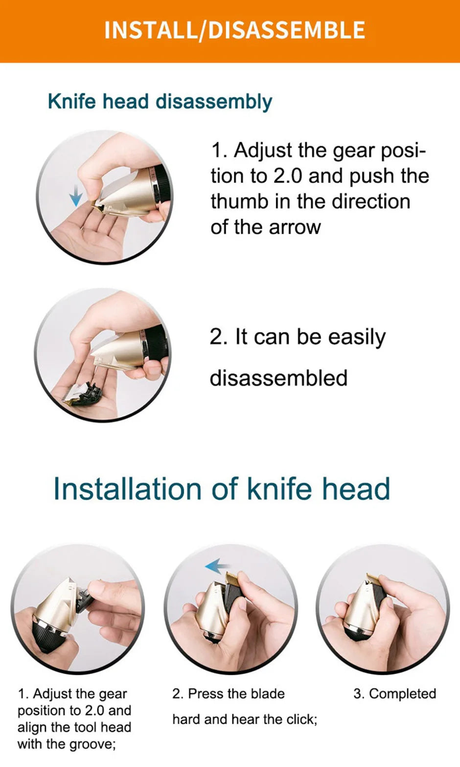 Professional Rechargeable Pet Hair Clipper – Low Noise, All-Metal Design