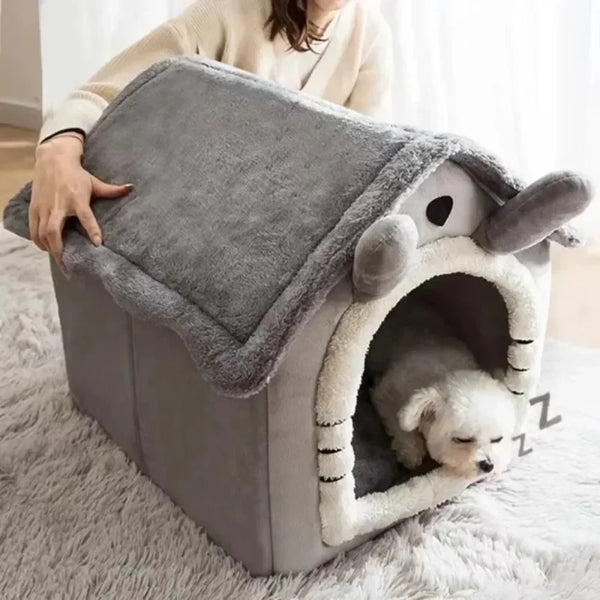 All-Season Indoor Pet Bed with Removable Cushion