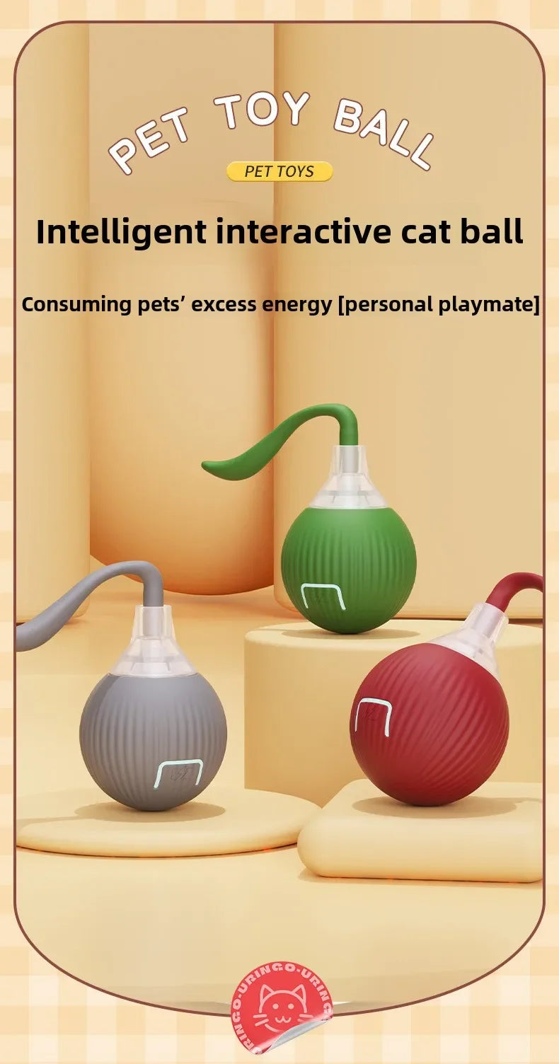 Self-Moving Electric Cat Training Ball