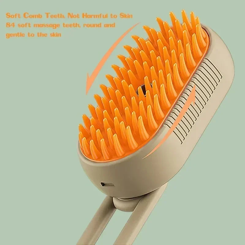 3-in-1 Electric Steamy Pet Grooming Brush