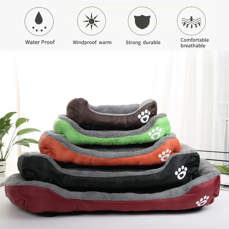 Large Washable Pet Bed & Cushion