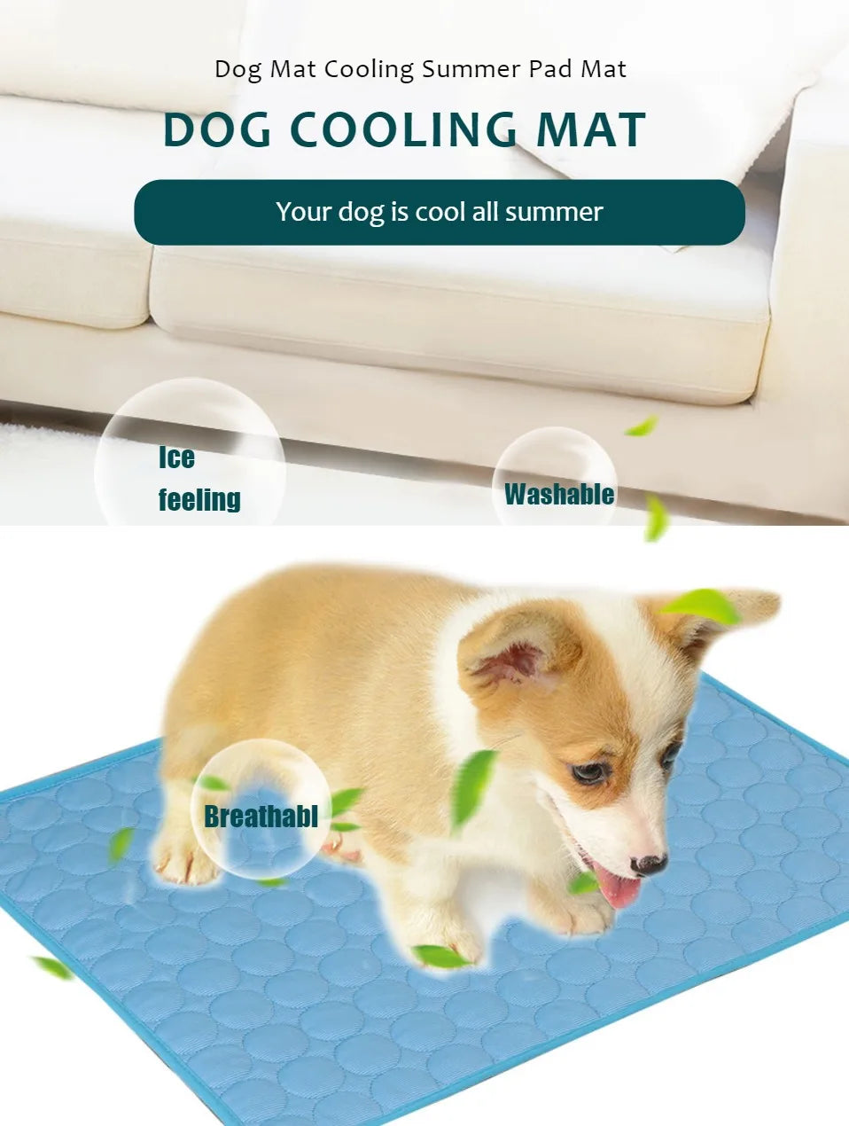 Summer Cooling Mat for Dogs & Cats