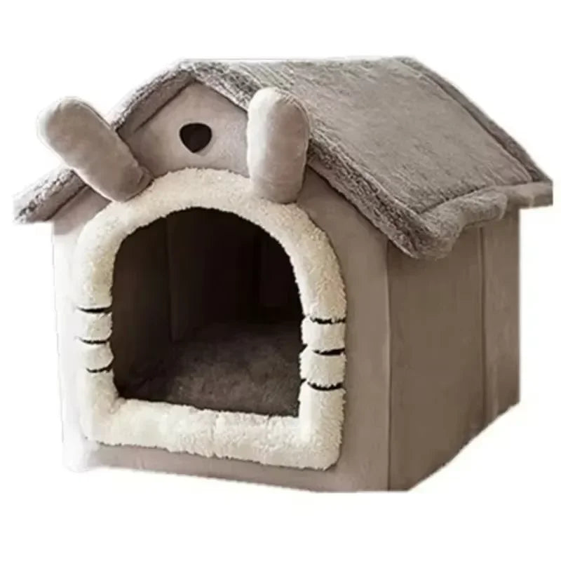 All-Season Indoor Pet Bed with Removable Cushion