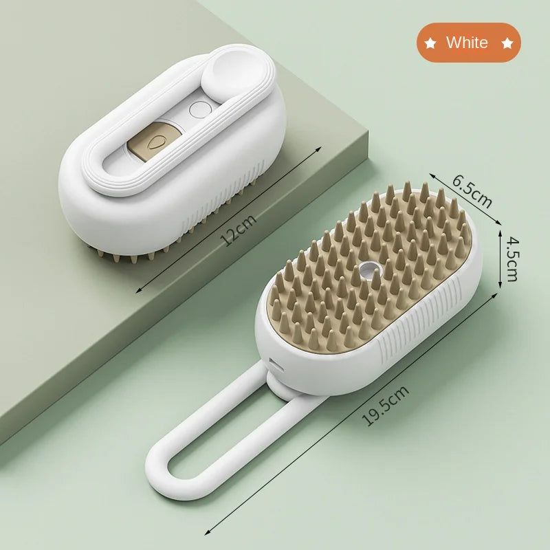 3-in-1 Electric Steamy Pet Grooming Brush
