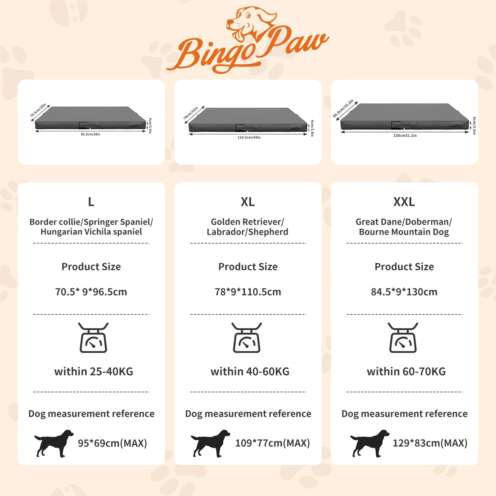 Foldable Pet Bed with Microfiber Leather Cover