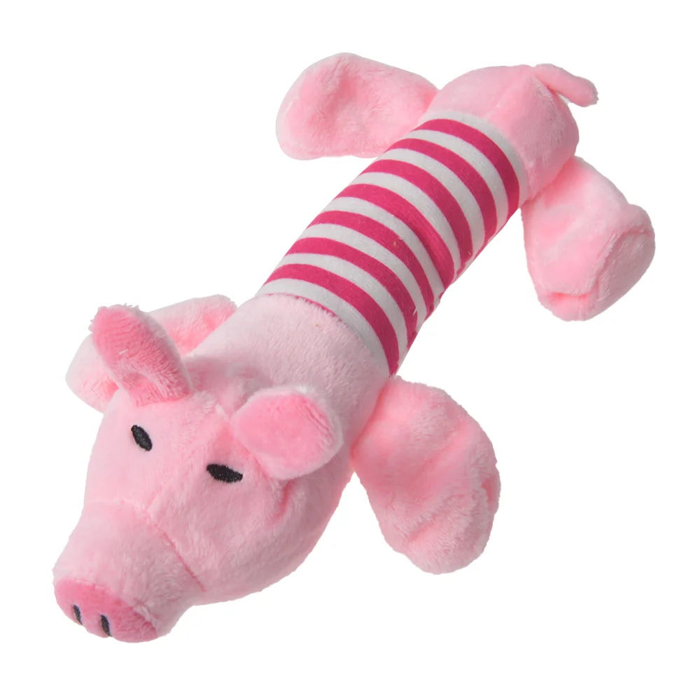Plush Dinosaur Chew Toy for Dogs & Cats