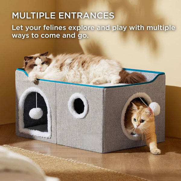 Wide Cat House for Indoor Cats