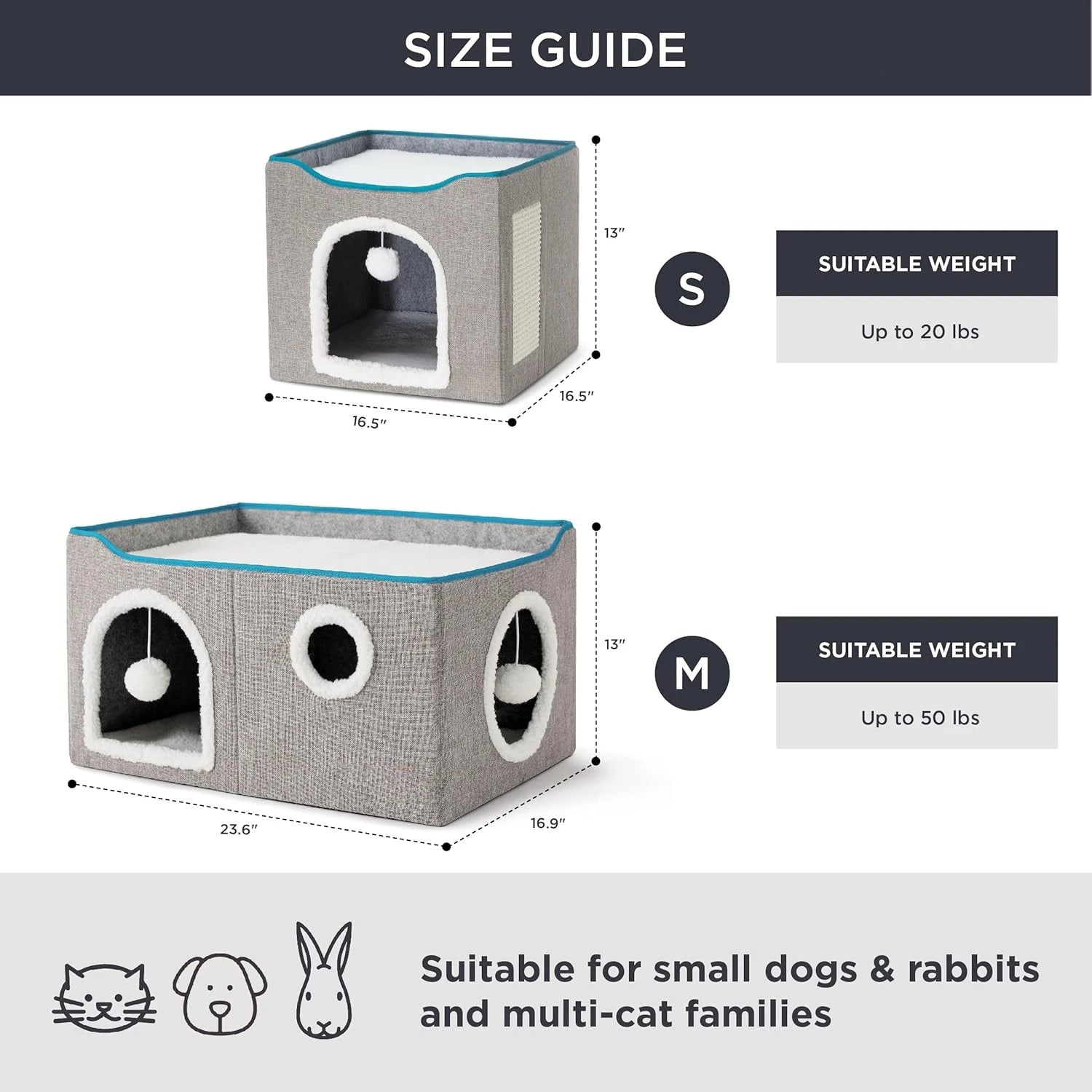 Wide Cat House for Indoor Cats