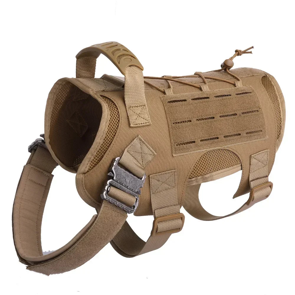 Military Large Dog Harness & Leash Set
