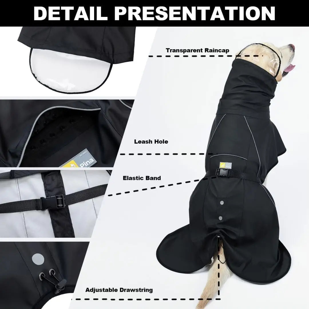 Waterproof Dog Raincoat with Hood