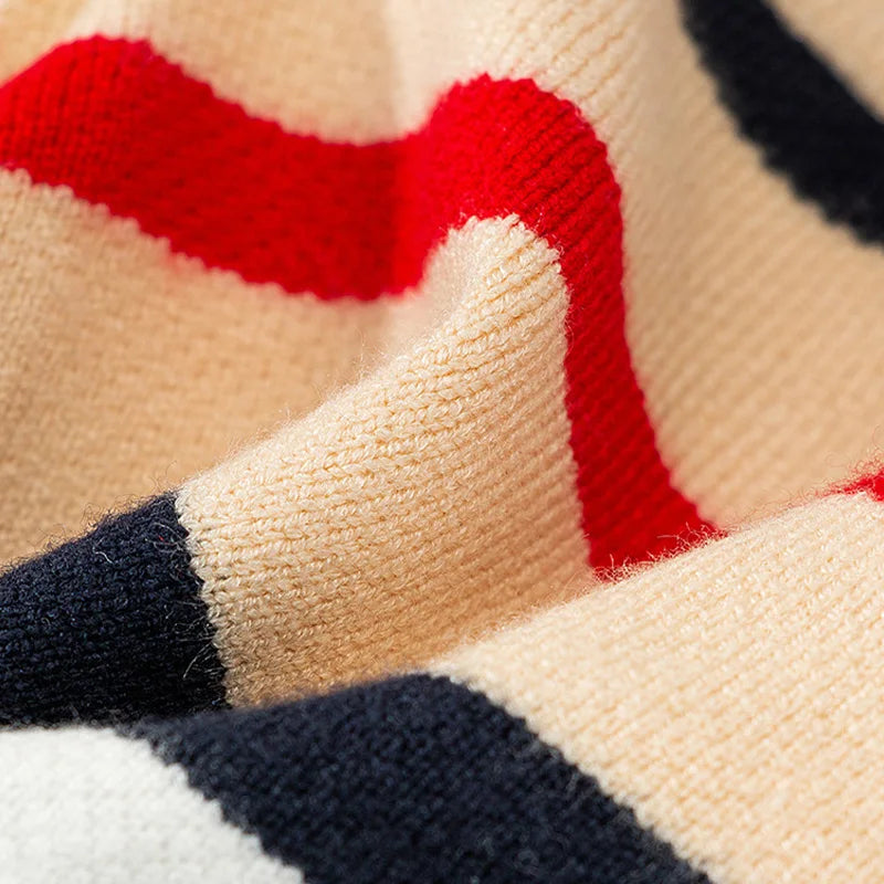 Luxury Striped Dog Sweater for Small Pets