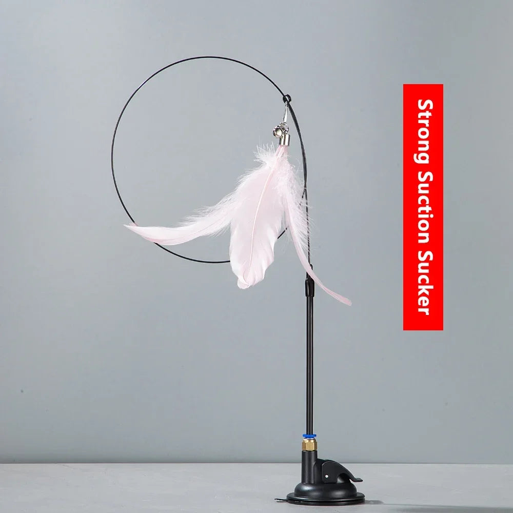 Cat Teaser Stick with Bell & Suction Cup