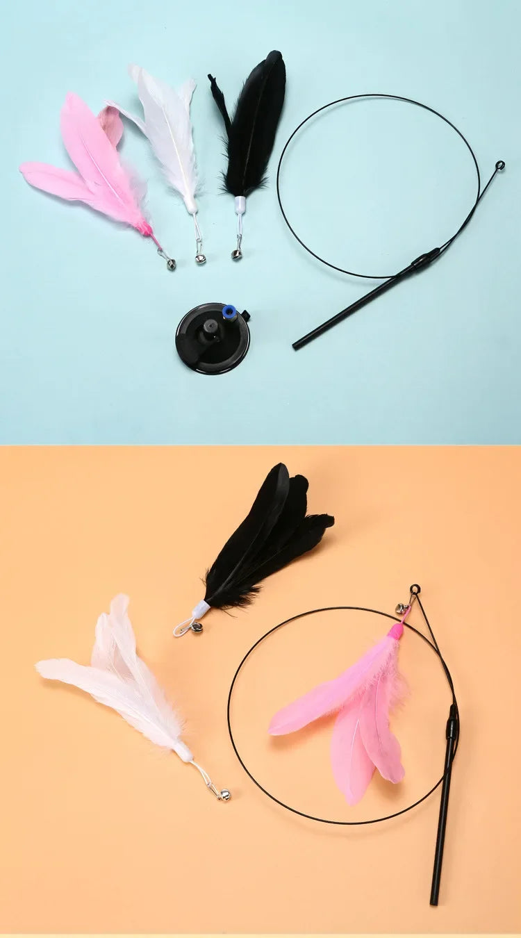 Cat Teaser Stick with Bell & Suction Cup