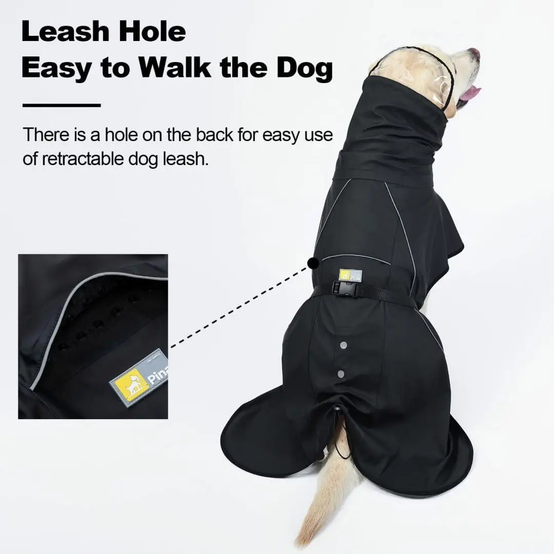 Waterproof Dog Raincoat with Hood
