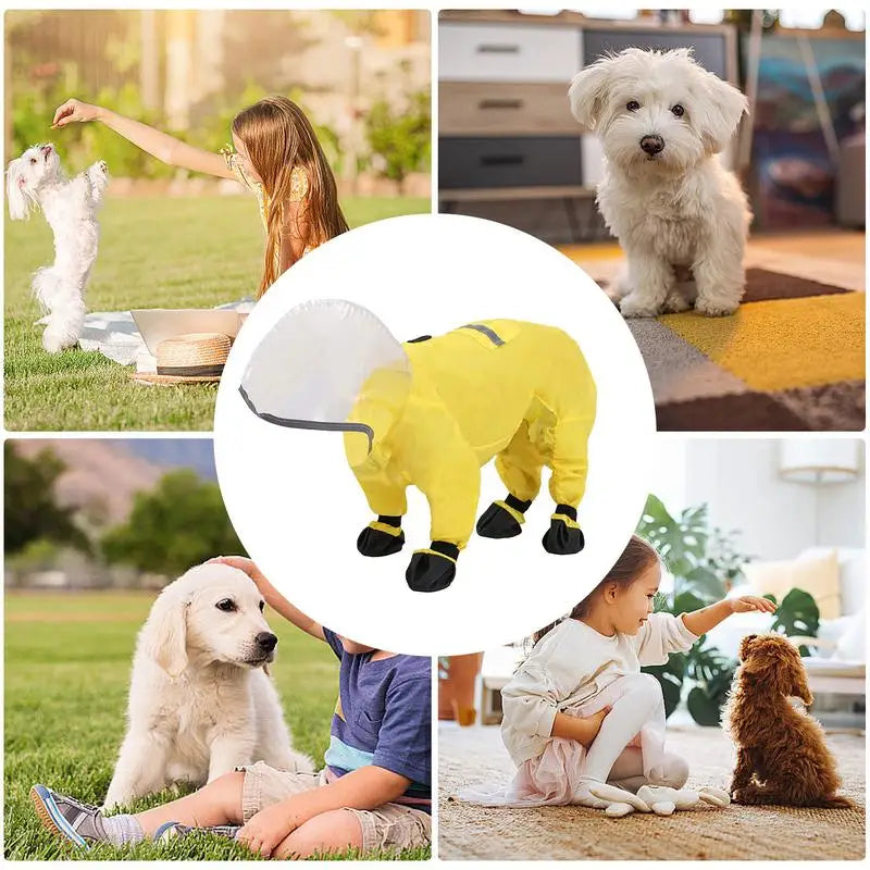 Waterproof Dog Raincoat with Hood