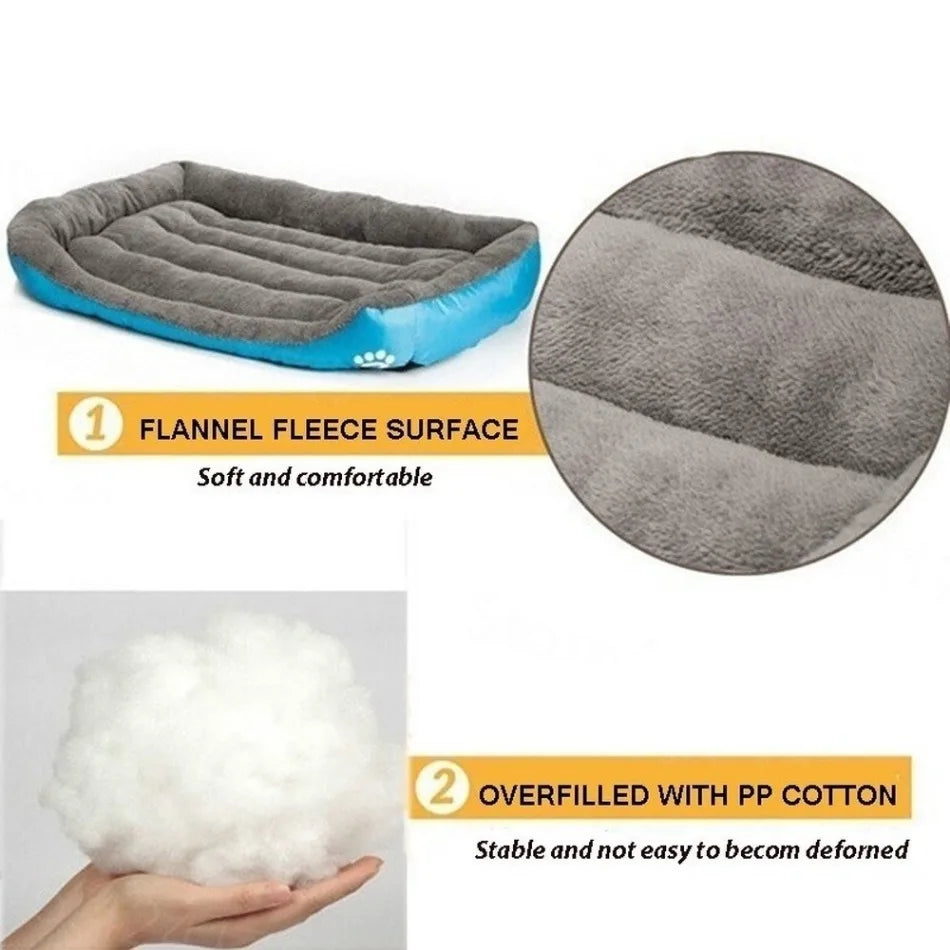 Large Washable Pet Bed & Cushion