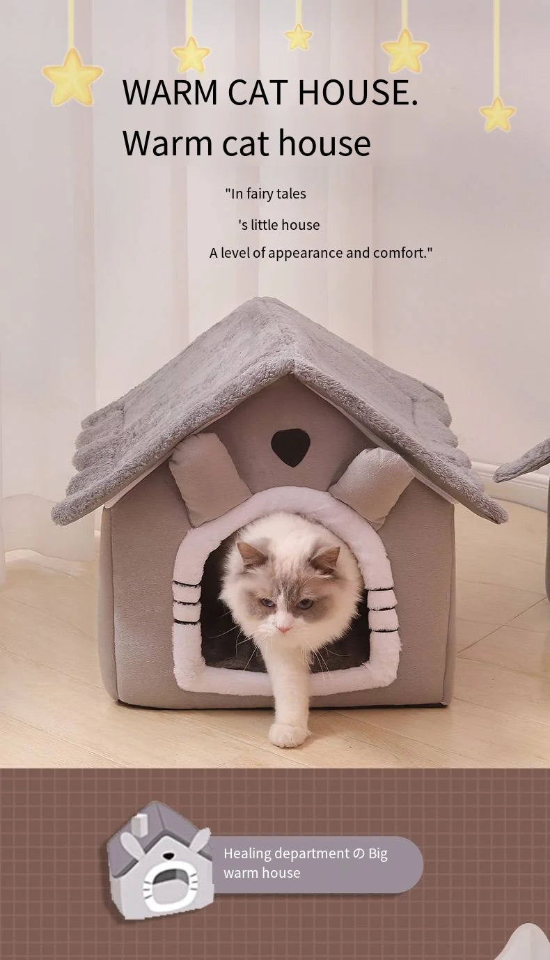 All-Season Indoor Pet Bed with Removable Cushion