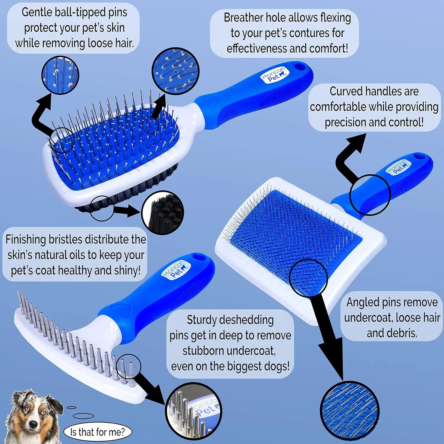 Premium Dog Brush Set