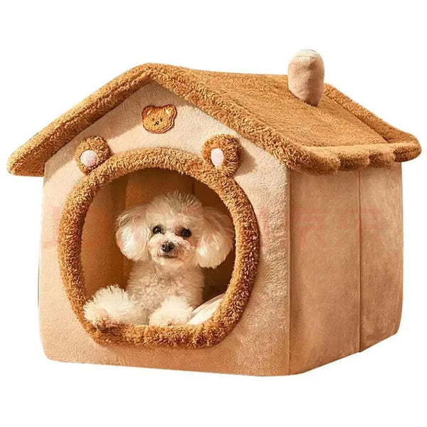 All-Season Indoor Pet Bed with Removable Cushion